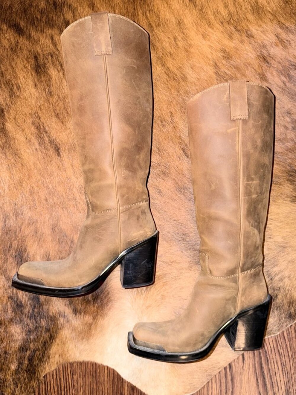 Jeffrey Campbell VERANA Western Knee High Tall Boot Size 8